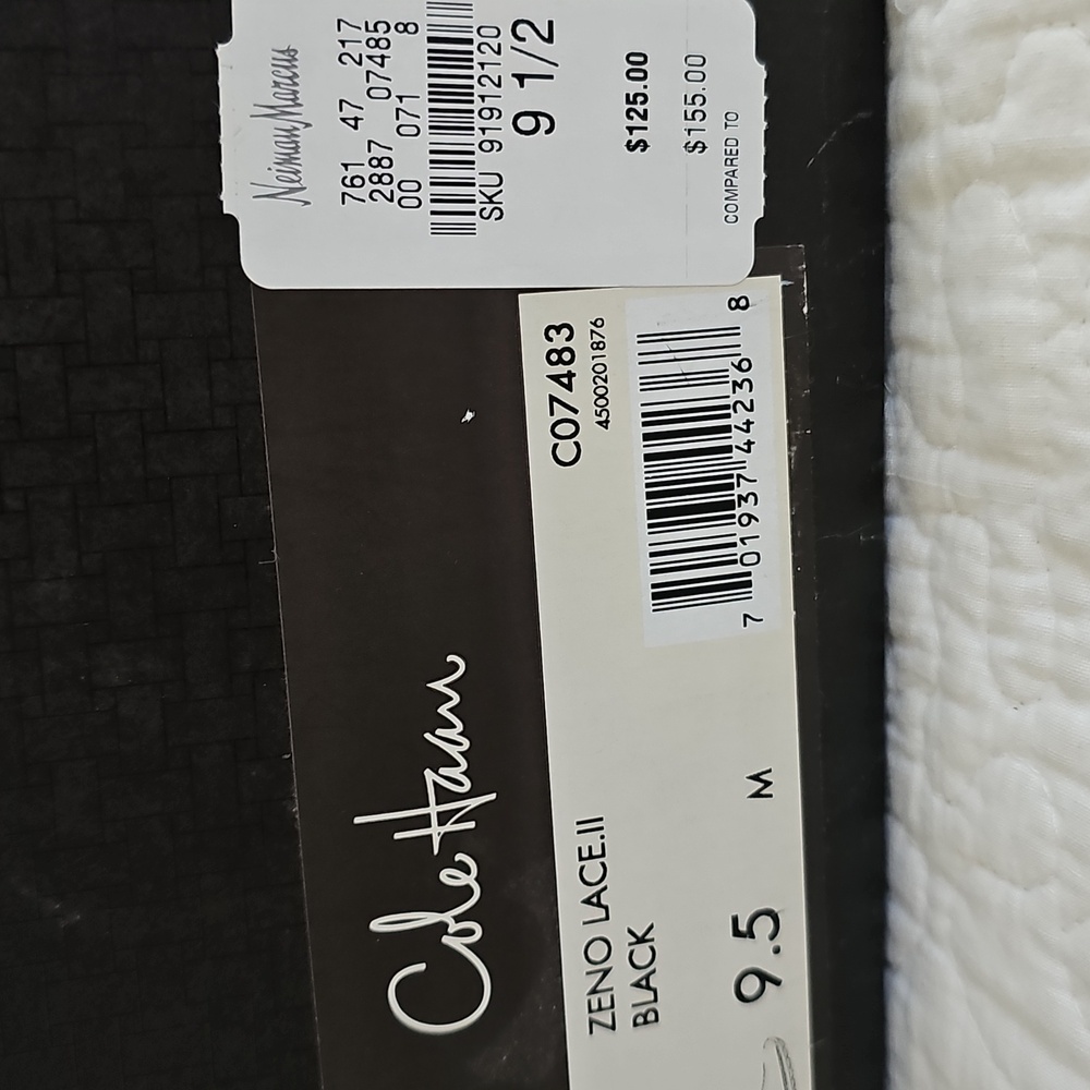 Cole Haan Men's Zeno Lace II Oxford Black Shoes 9.5 M - Picture 14 of 15